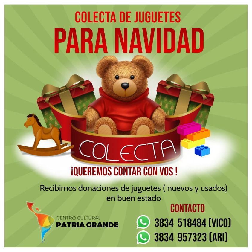 La prioridad son los niños: colecta de juguetes para navidad