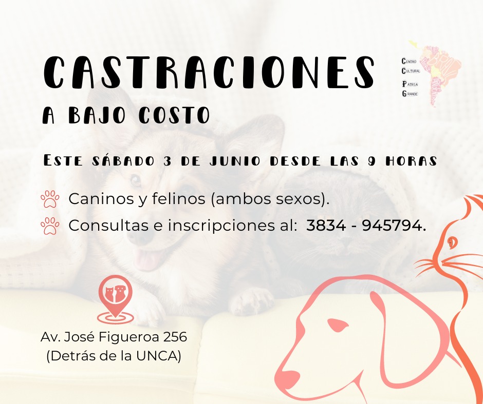 ¡Nueva Jornada de Castraciones en el Centro Cultural!