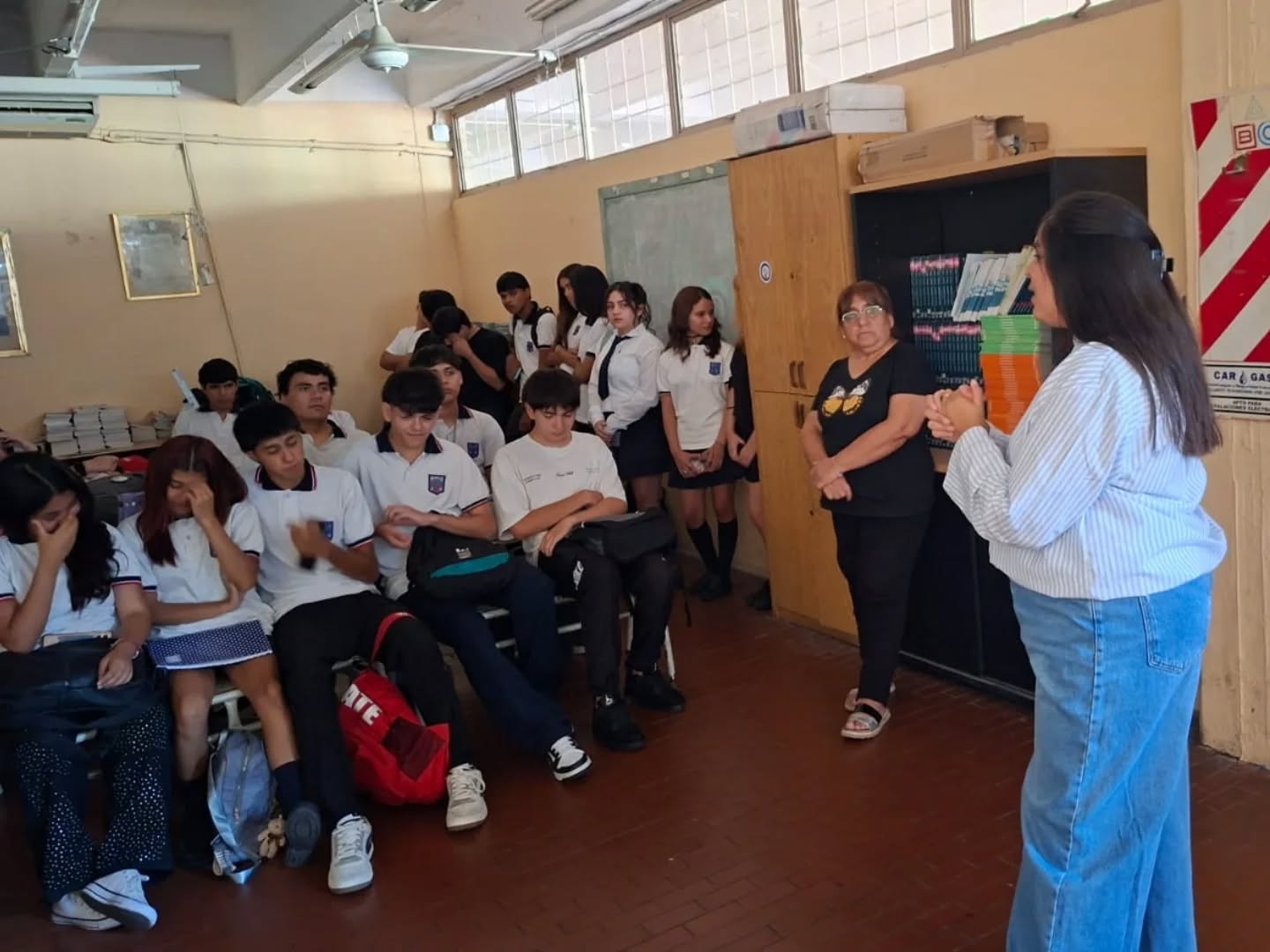 jornada de formación con los y las estudiantes de 5to año de la Escuela Secundaria N° 3 “Jorge Newbery”